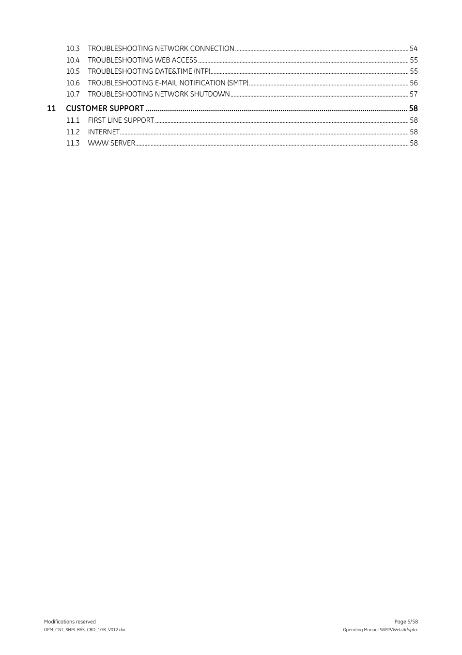 GE 1019070 User Manual | Page 6 / 58