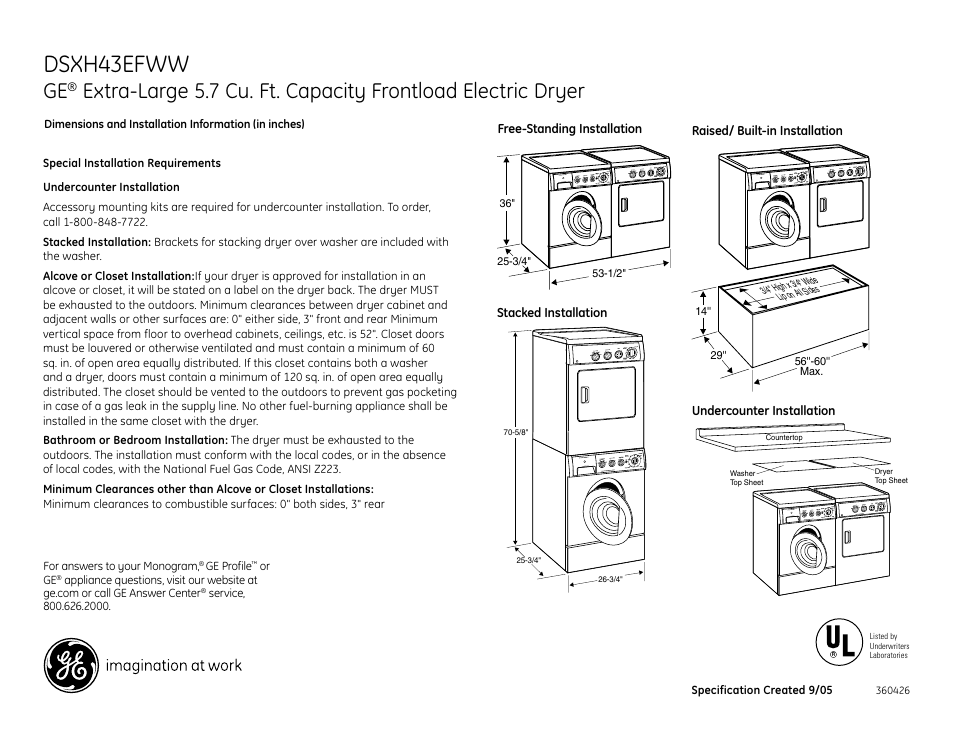 511lf1, 511lf3, 511lf4 | Dsxh43efww, 511lf2 | GE DSXH43EFWW User Manual | Page 2 / 4