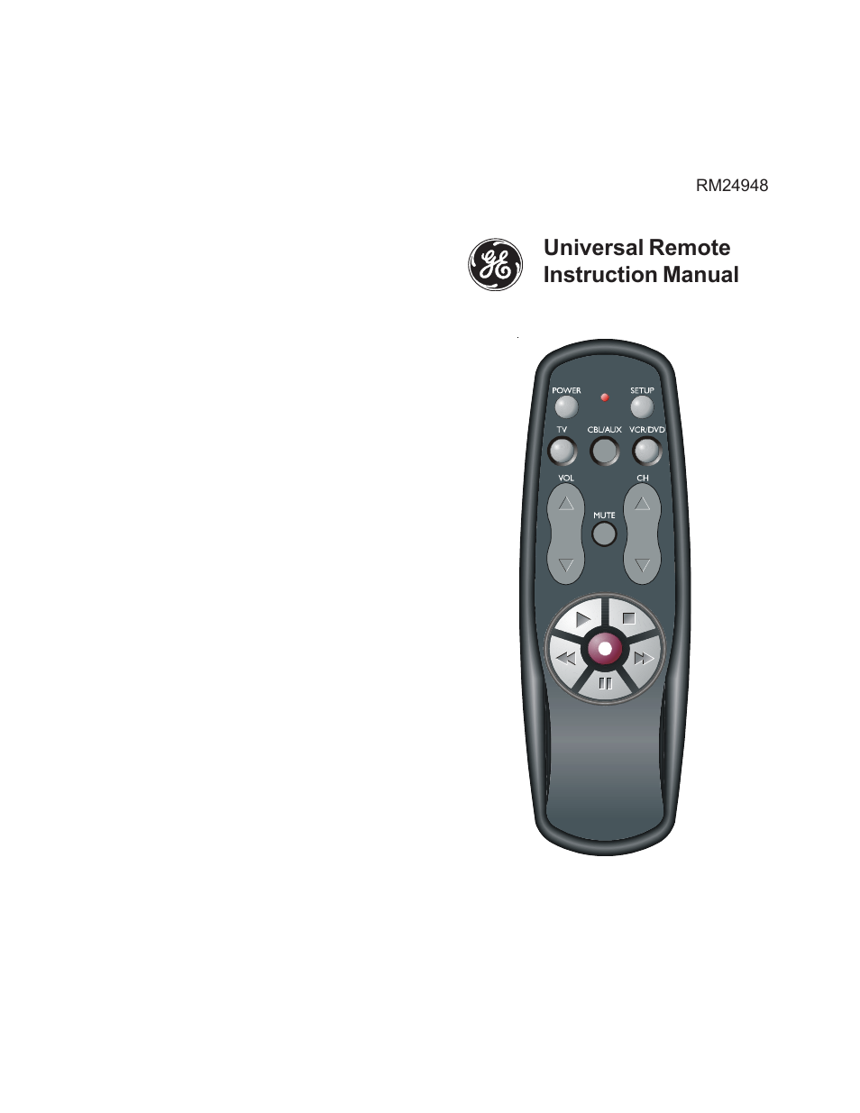 GE RM24948 User Manual | 7 pages