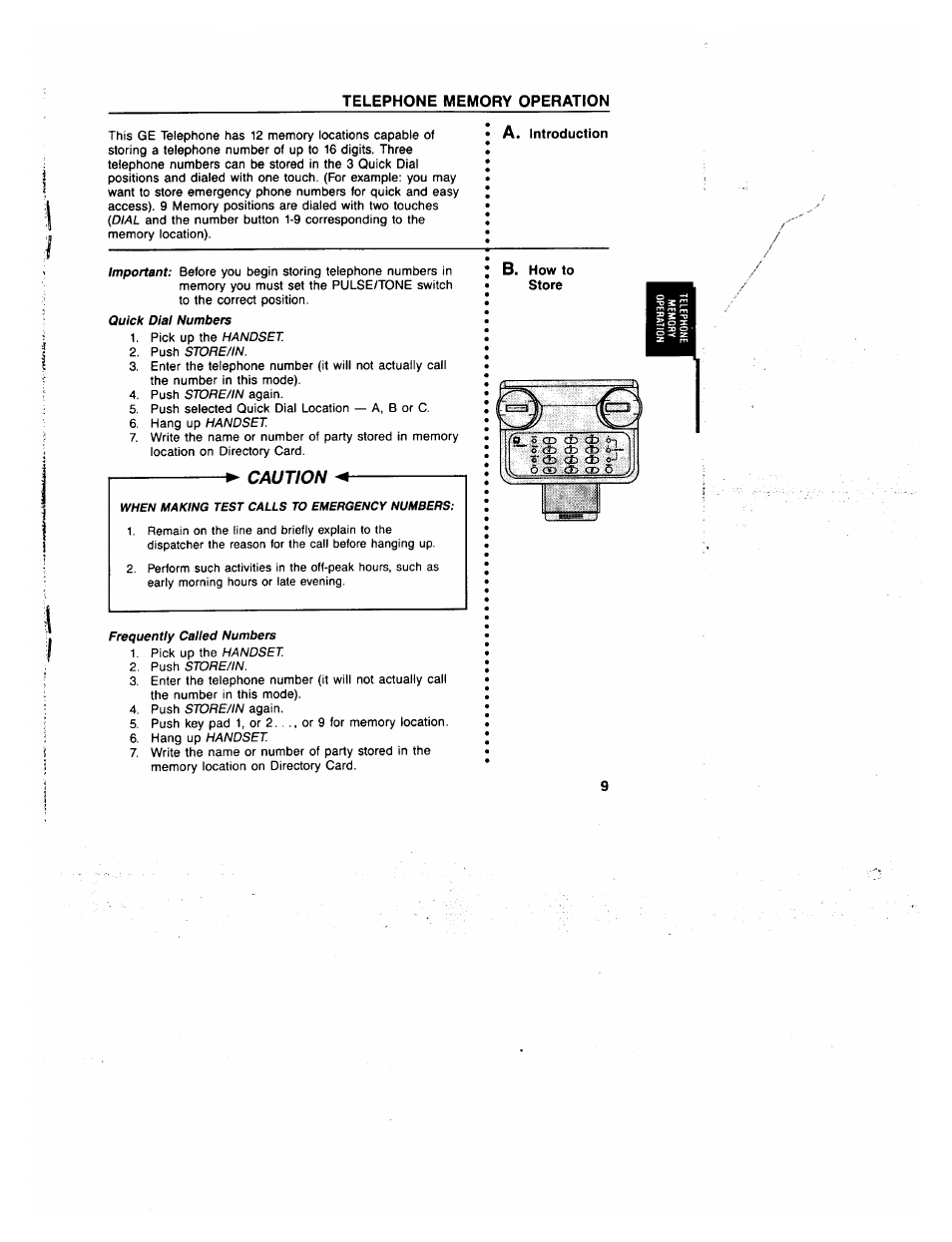 Caution | GE 2-9235 User Manual | Page 9 / 16