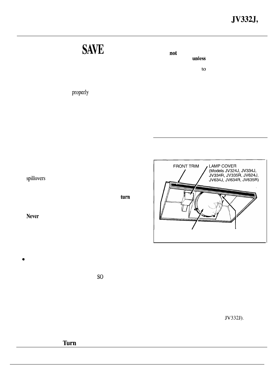 GE JV624J User Manual | 4 pages