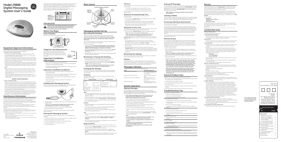 GE 29888 User Manual | 2 pages