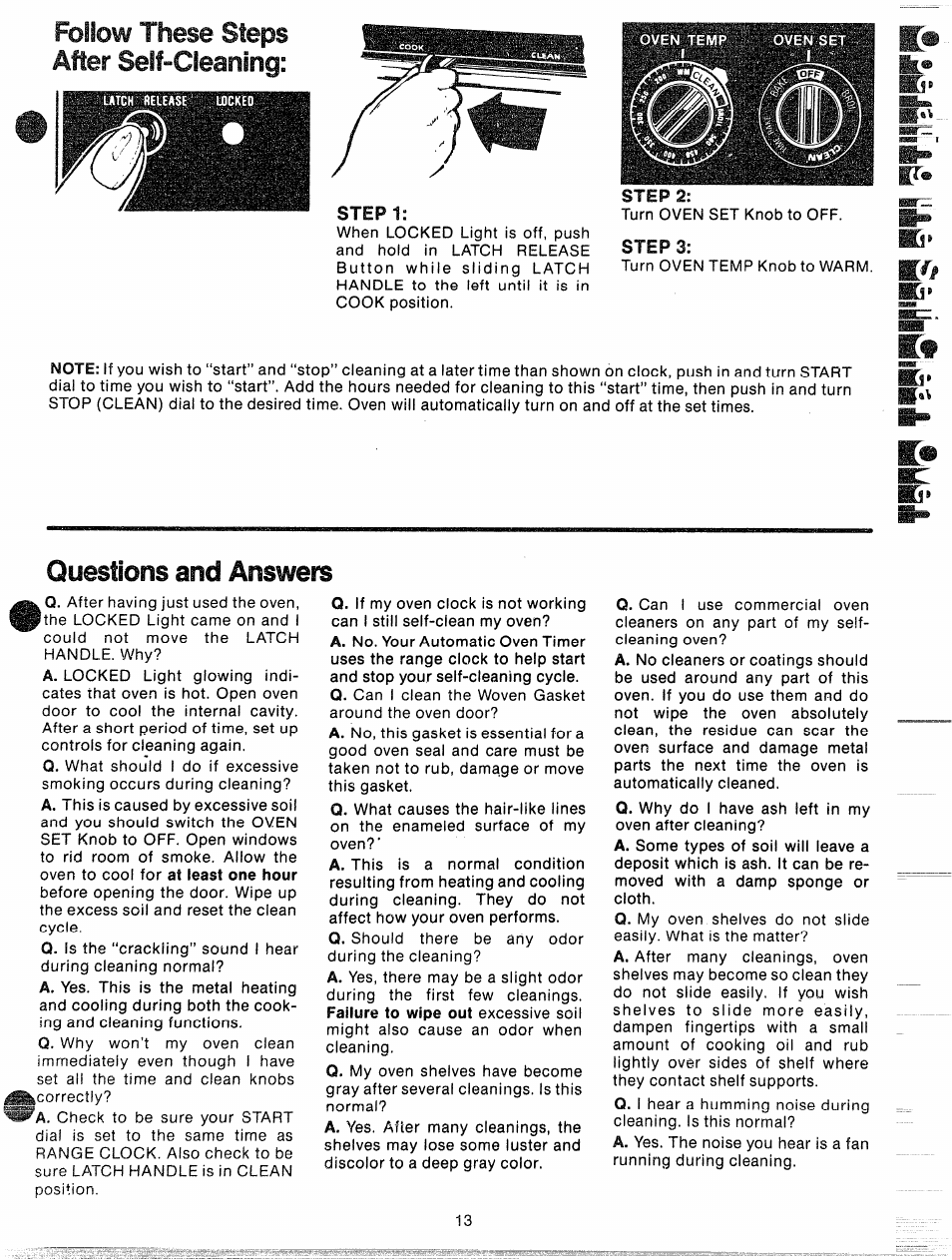Follow these steps, Step1, Questions and answers | Questions, Answers | GE JBP87GD User Manual | Page 15 / 27