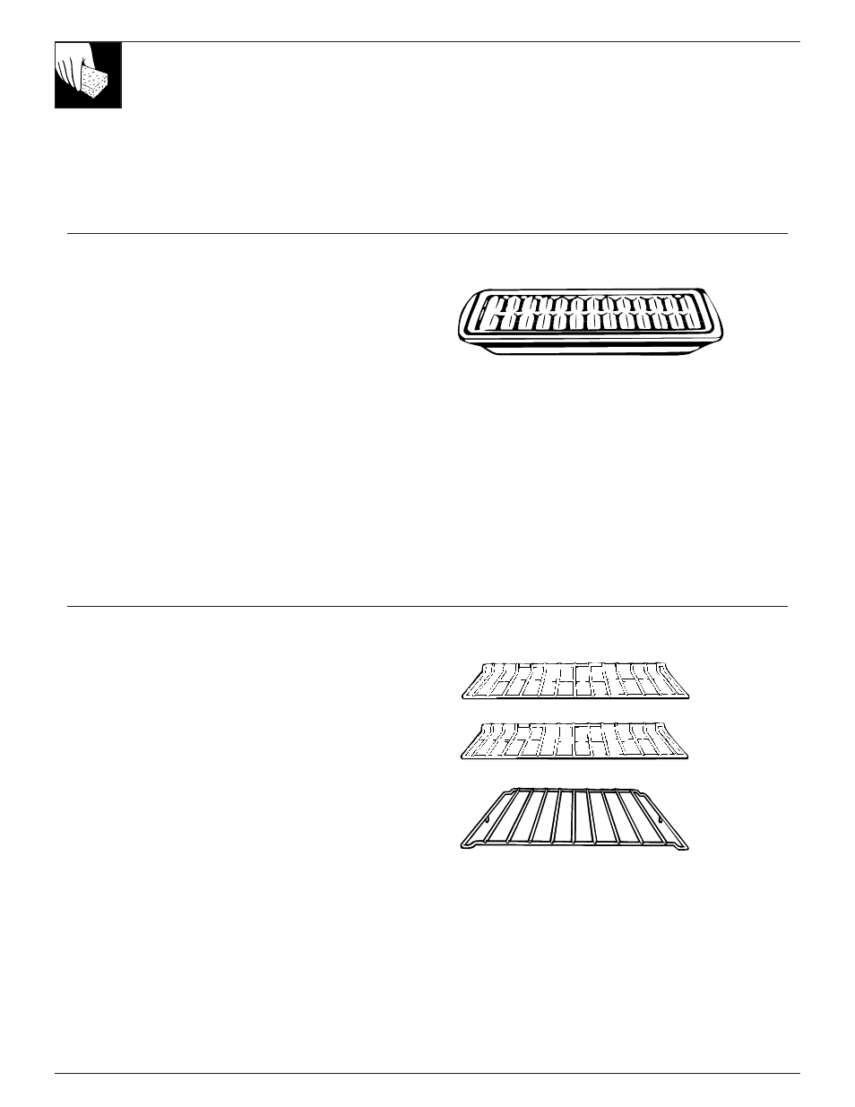 Care and cleaning, Broiler pan and grid, Oven shelves | Care and cleaning 34 | GE 164D2966P205-1 User Manual | Page 34 / 40