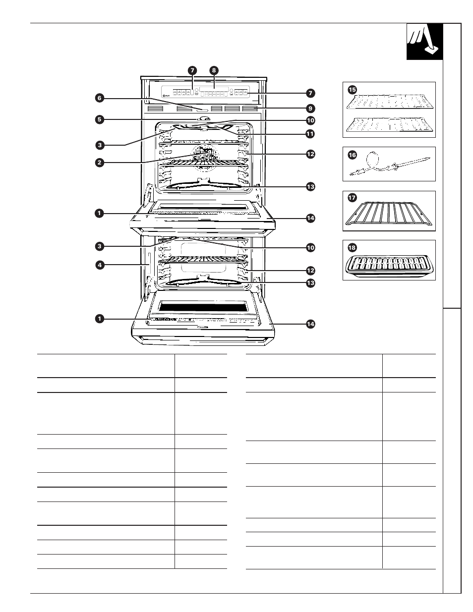 Features, Features of your ovens | GE 164D2966P205-1 User Manual | Page 5 / 40