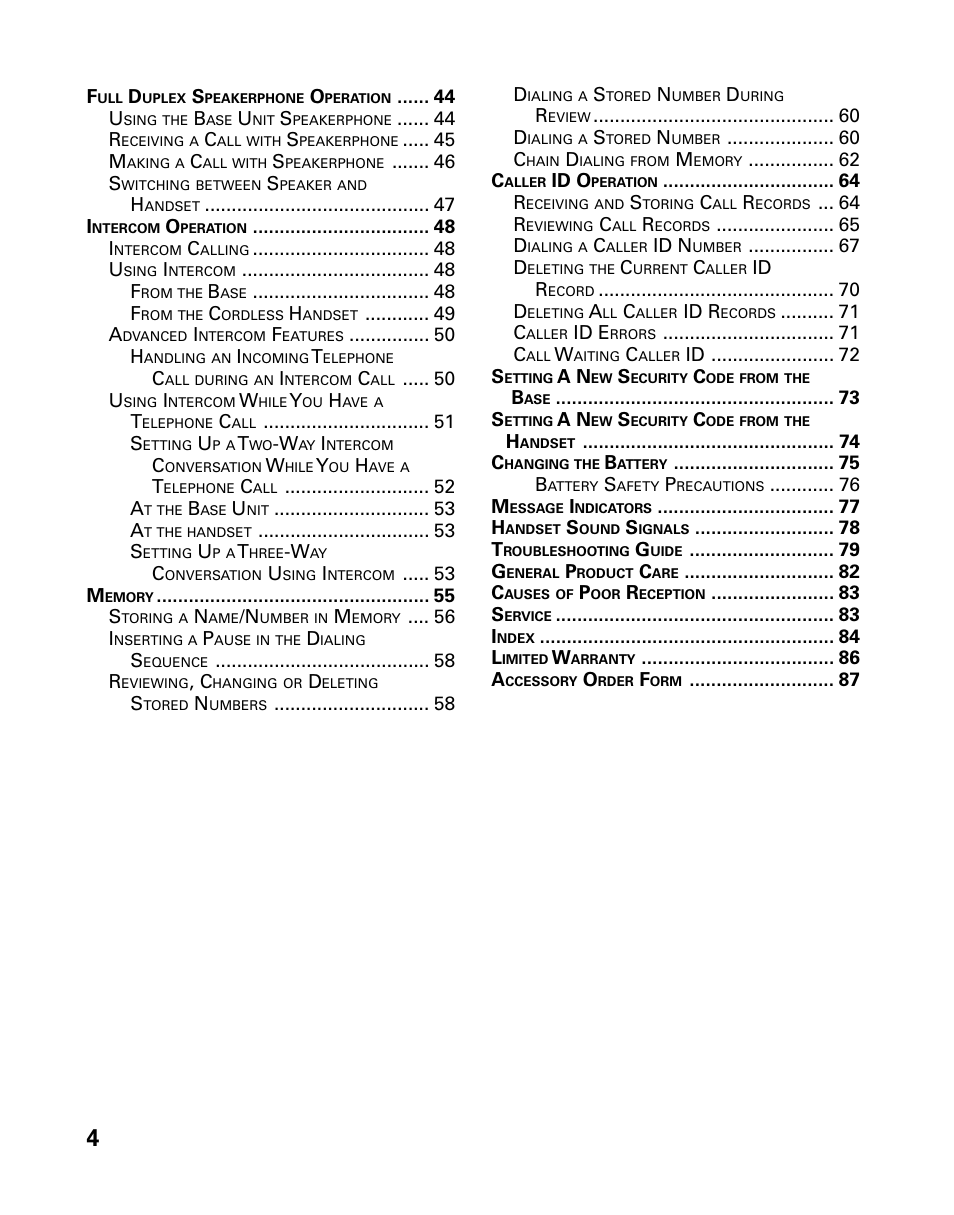 GE 26958 User Manual | Page 4 / 176