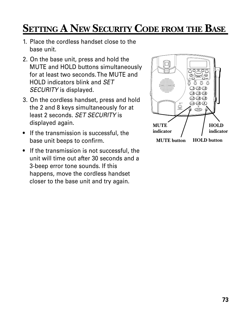 Etting, Ecurity, From | GE 26958 User Manual | Page 73 / 176
