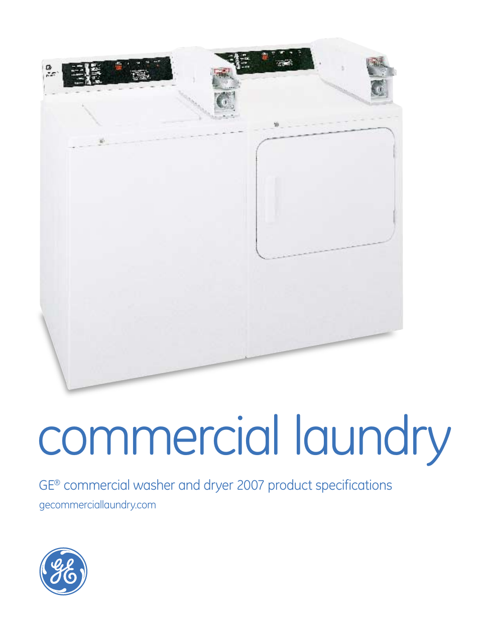 GE commercial washer User Manual | 12 pages
