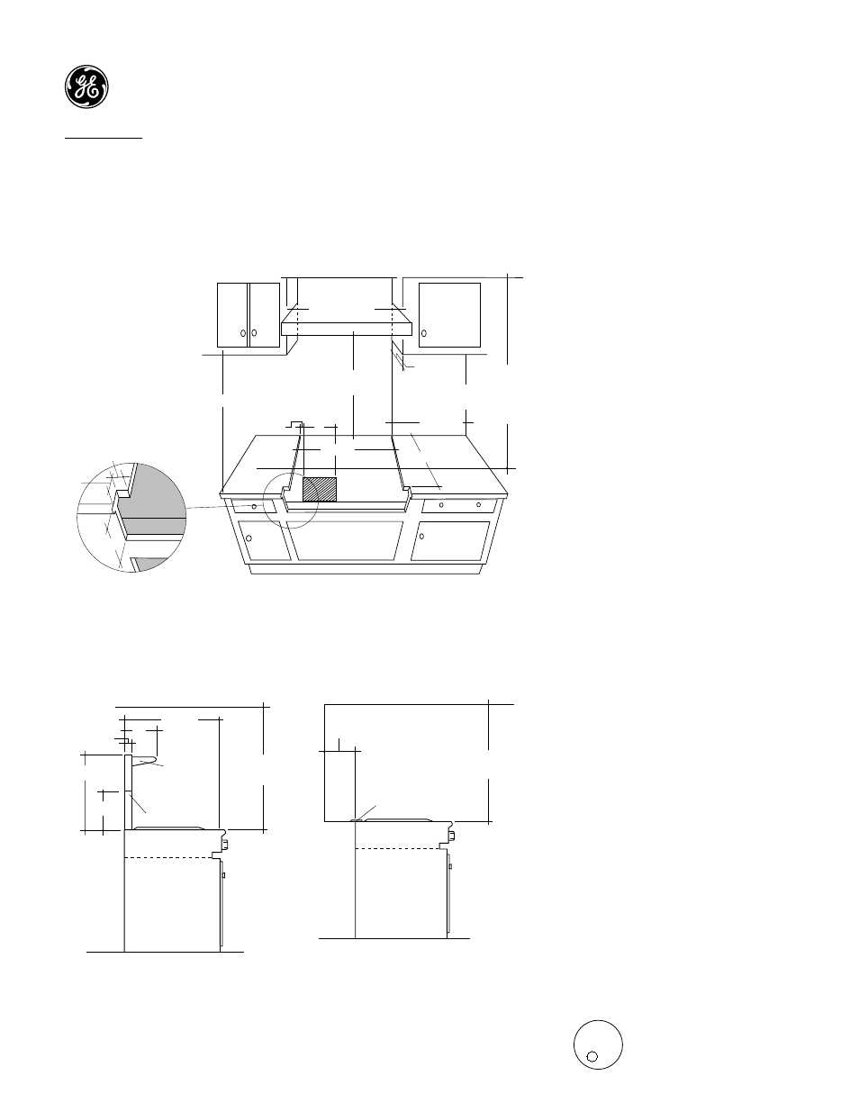 720dia1, Monogram, Dimensions and specifications (in inches) | GE MONOGRAM ZGU36N4RYSS User Manual | Page 2 / 4