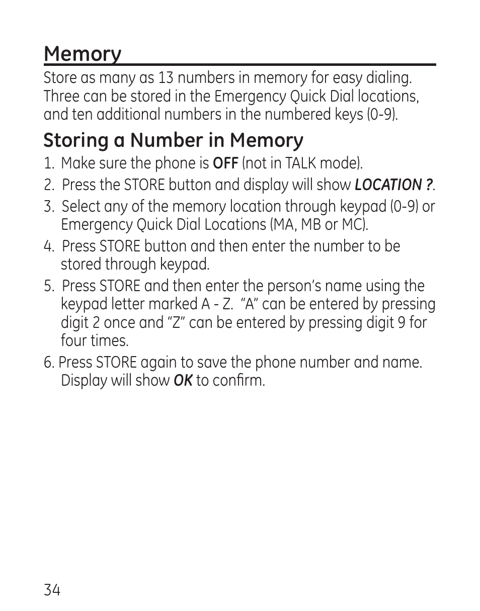 GE 29579 User Manual | Page 34 / 96