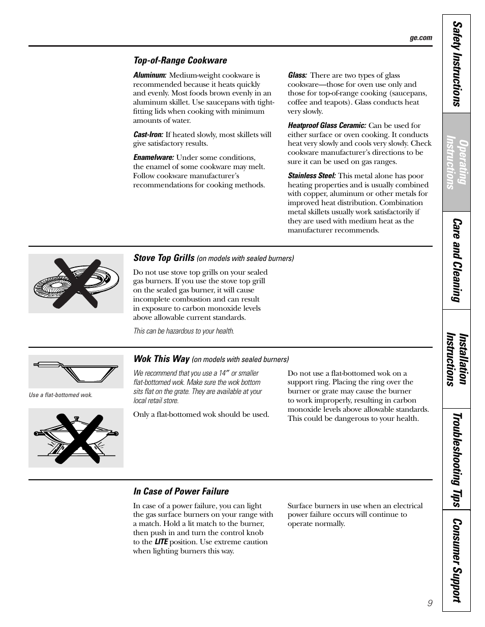 GE EGR2001 User Manual | Page 9 / 56