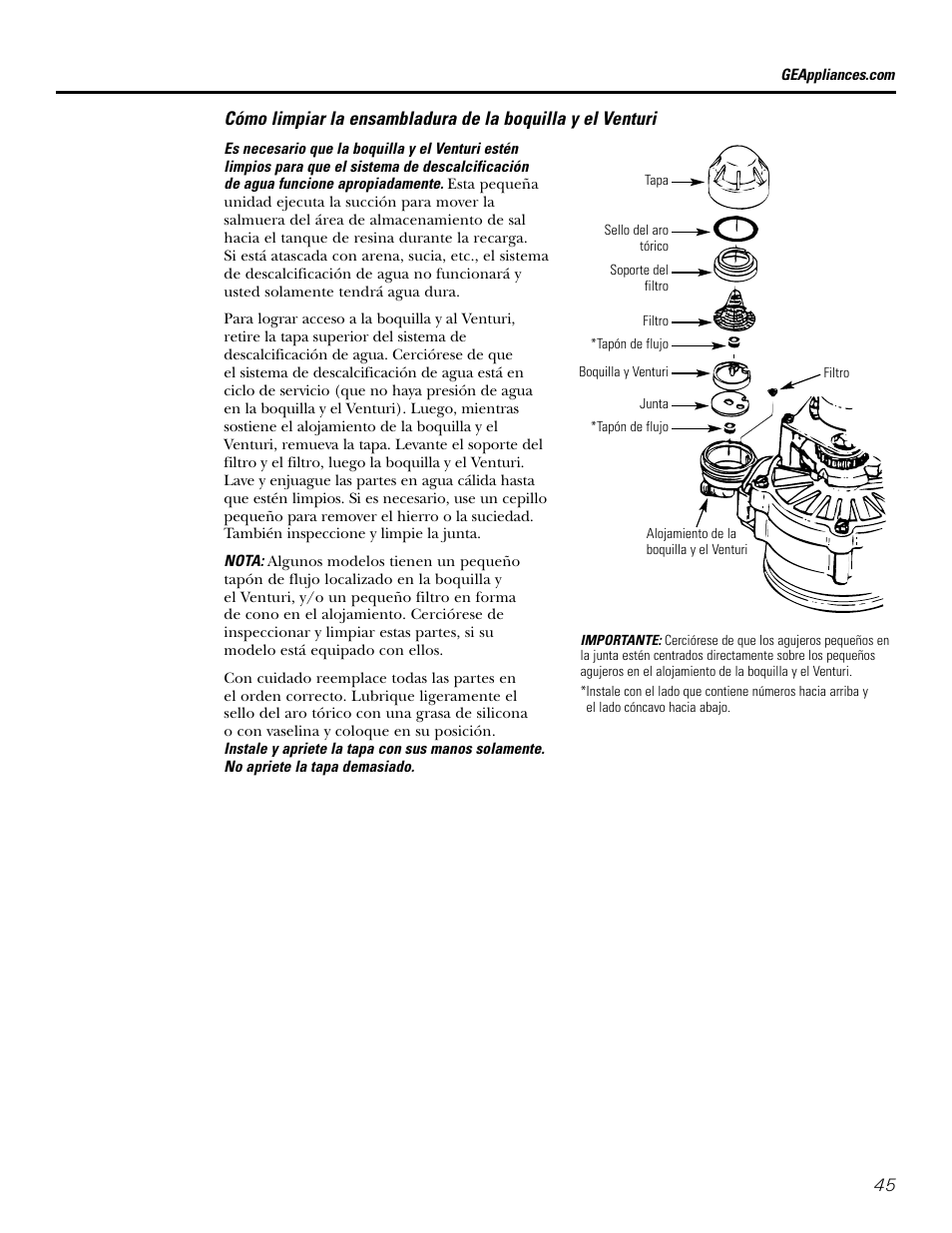 GE GXSF39E User Manual | Page 45 / 64