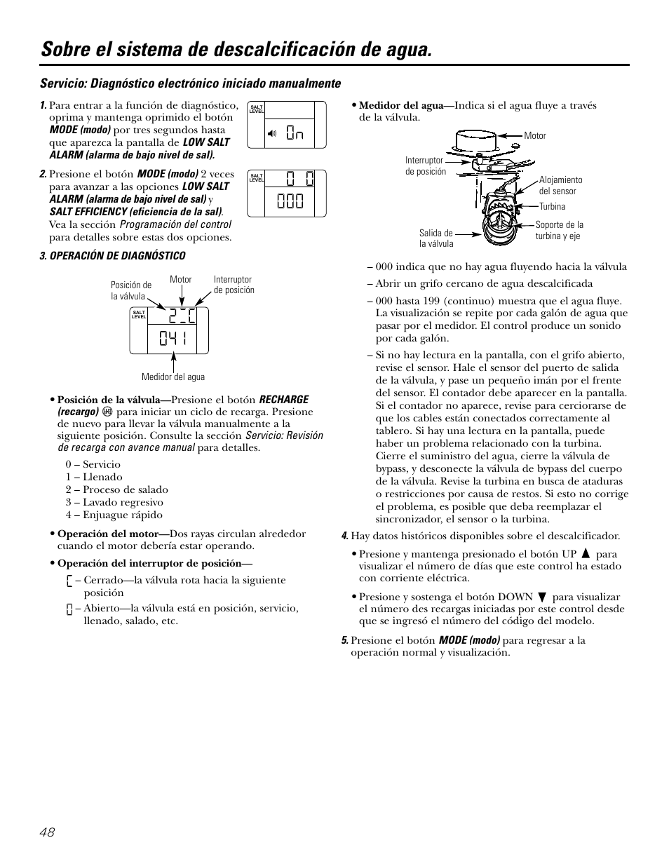 Sobre el sistema de descalcificación de agua | GE GXSF39E User Manual | Page 48 / 64