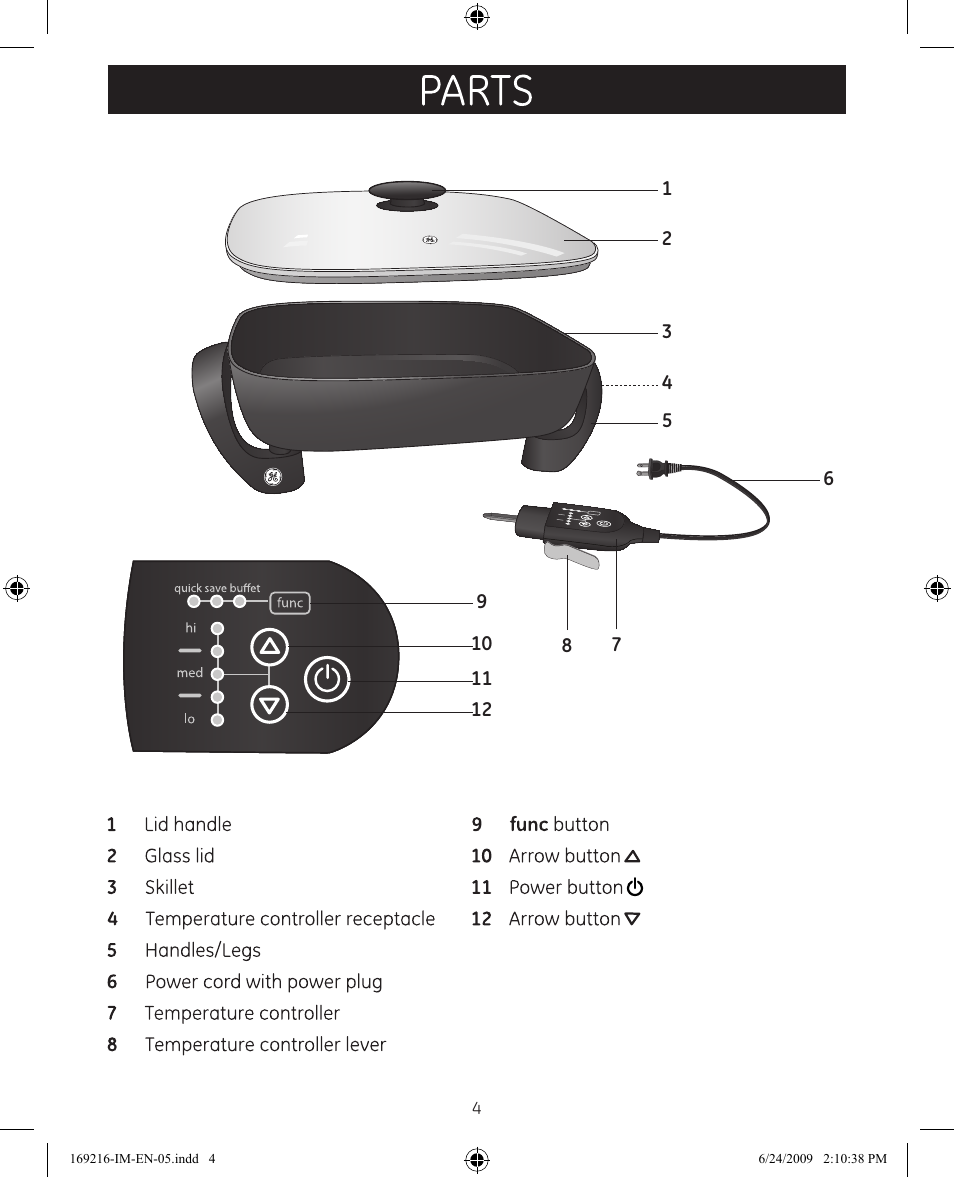 Parts | GE 681131692168 User Manual | Page 4 / 11