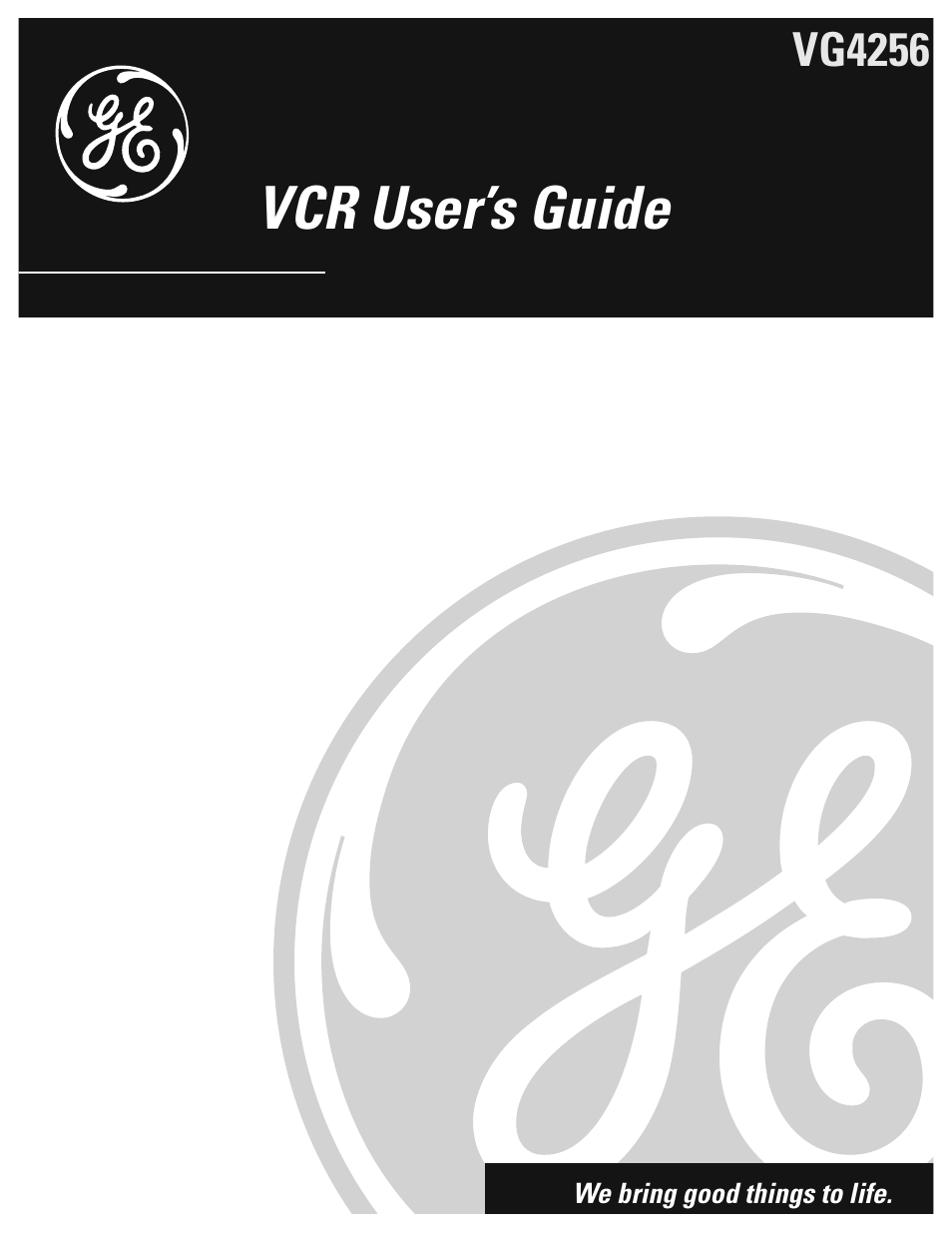 GE VG4256 User Manual | 36 pages