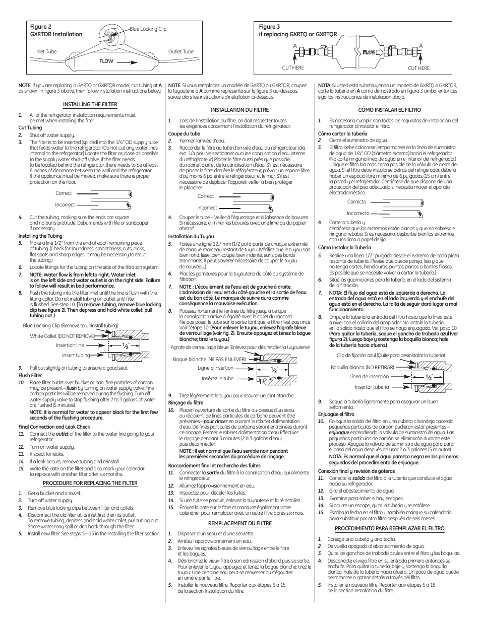 GE GXRTDR User Manual | Page 4 / 4