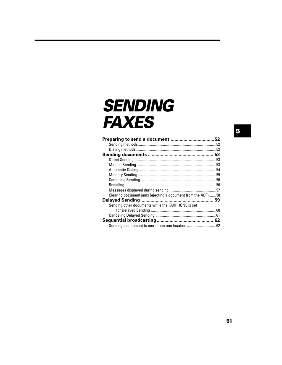 Sending faxes | GE B640 User Manual | Page 60 / 121