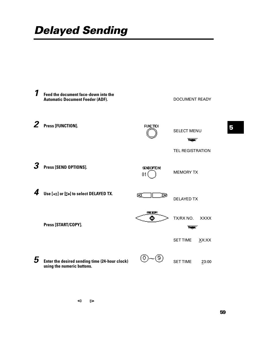 Delayed sending | GE B640 User Manual | Page 68 / 121