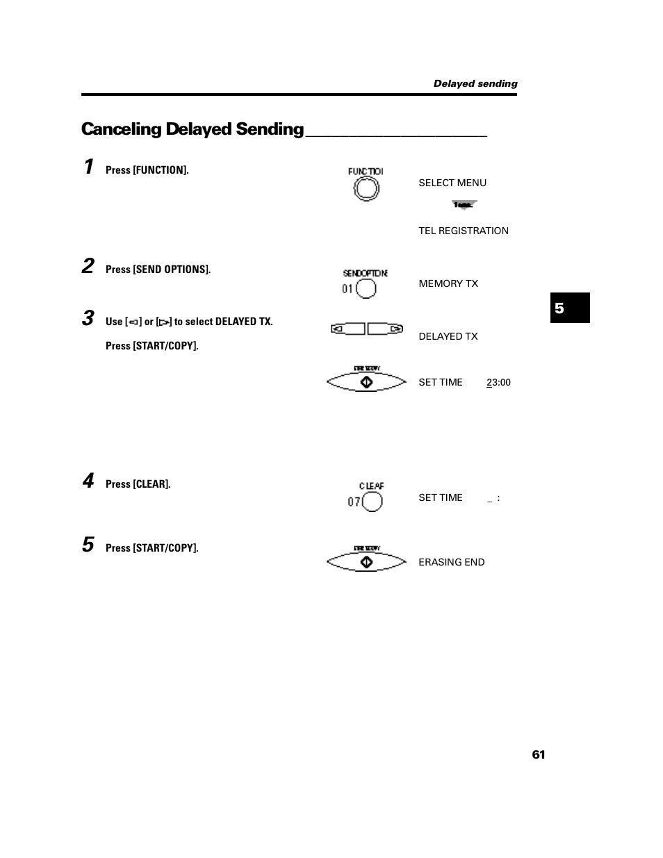 Canceling delayed sending | GE B640 User Manual | Page 70 / 121