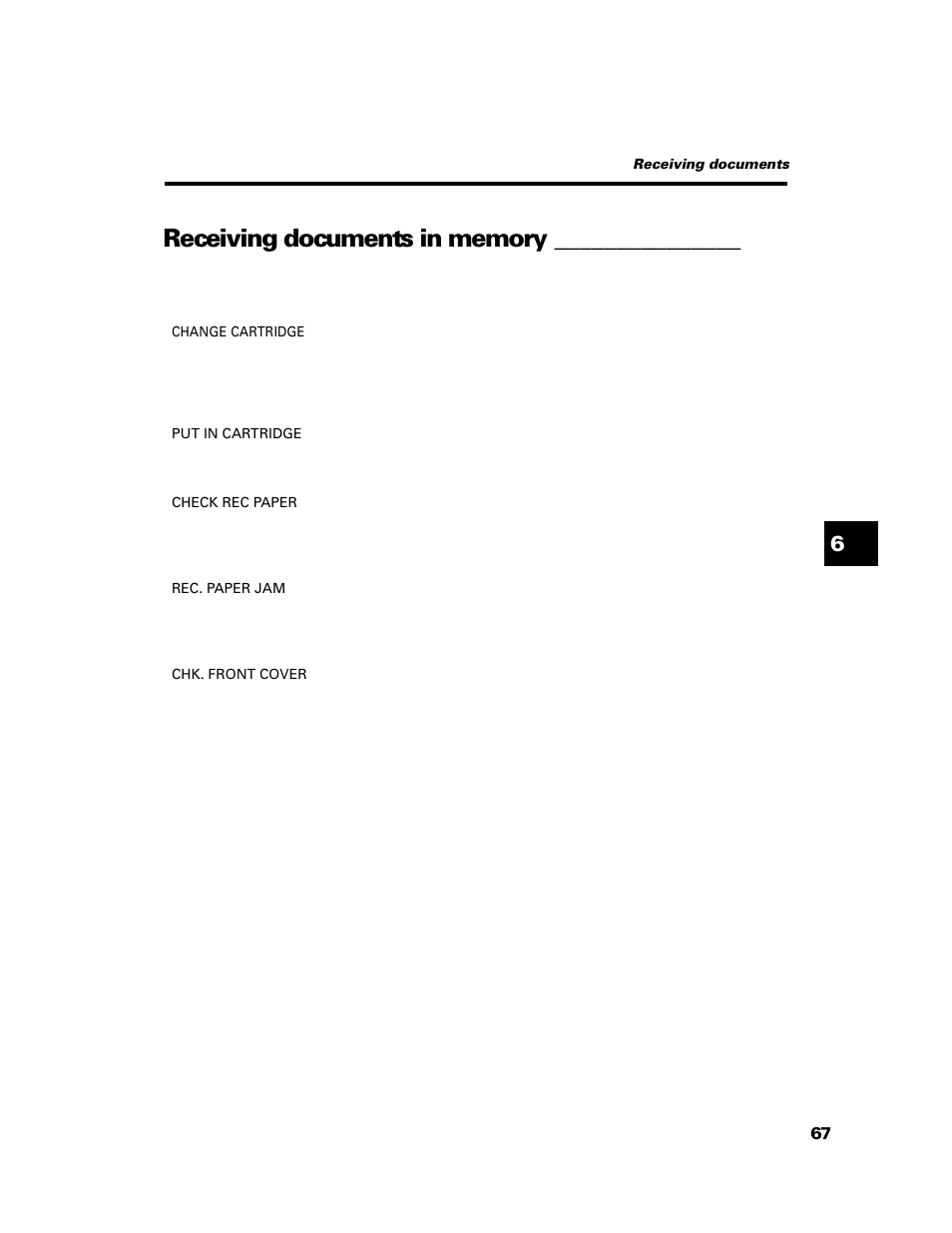 Receiving documents in memory | GE B640 User Manual | Page 76 / 121