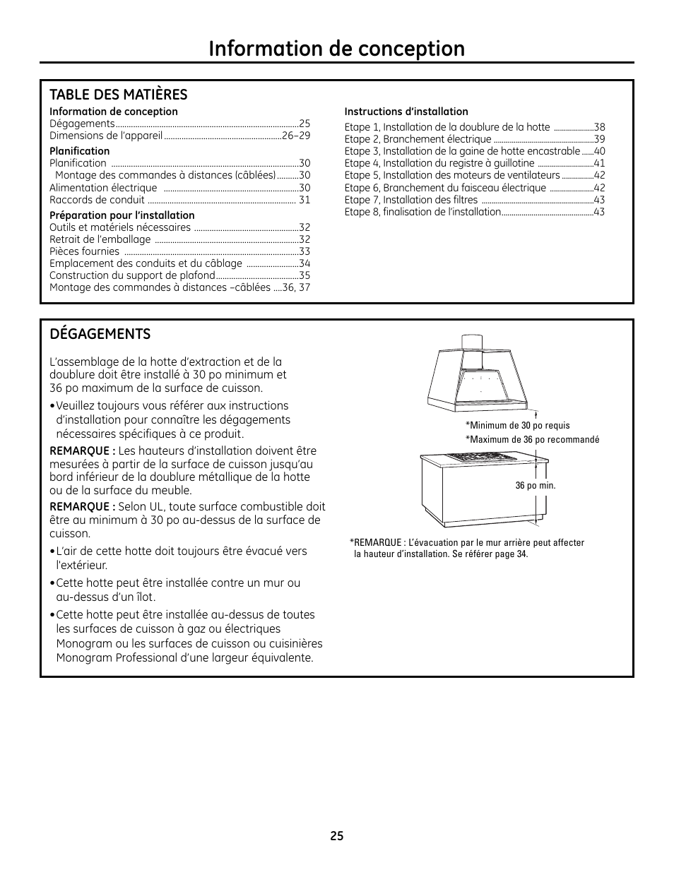 GE Monogram ZVC36 User Manual | Page 25 / 68