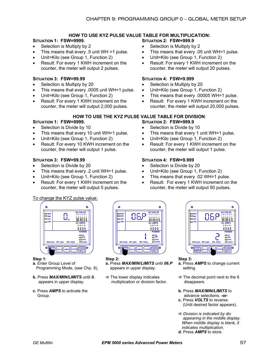 Ge multilin epm 5000 series advanced power meters | GE EPM 5200 User Manual | Page 61 / 100