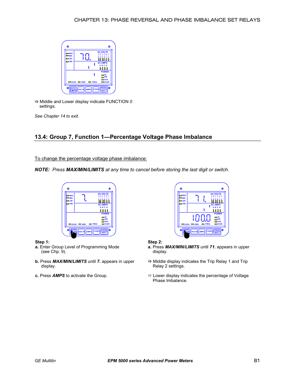 Ge multilin epm 5000 series advanced power meters | GE EPM 5200 User Manual | Page 85 / 100