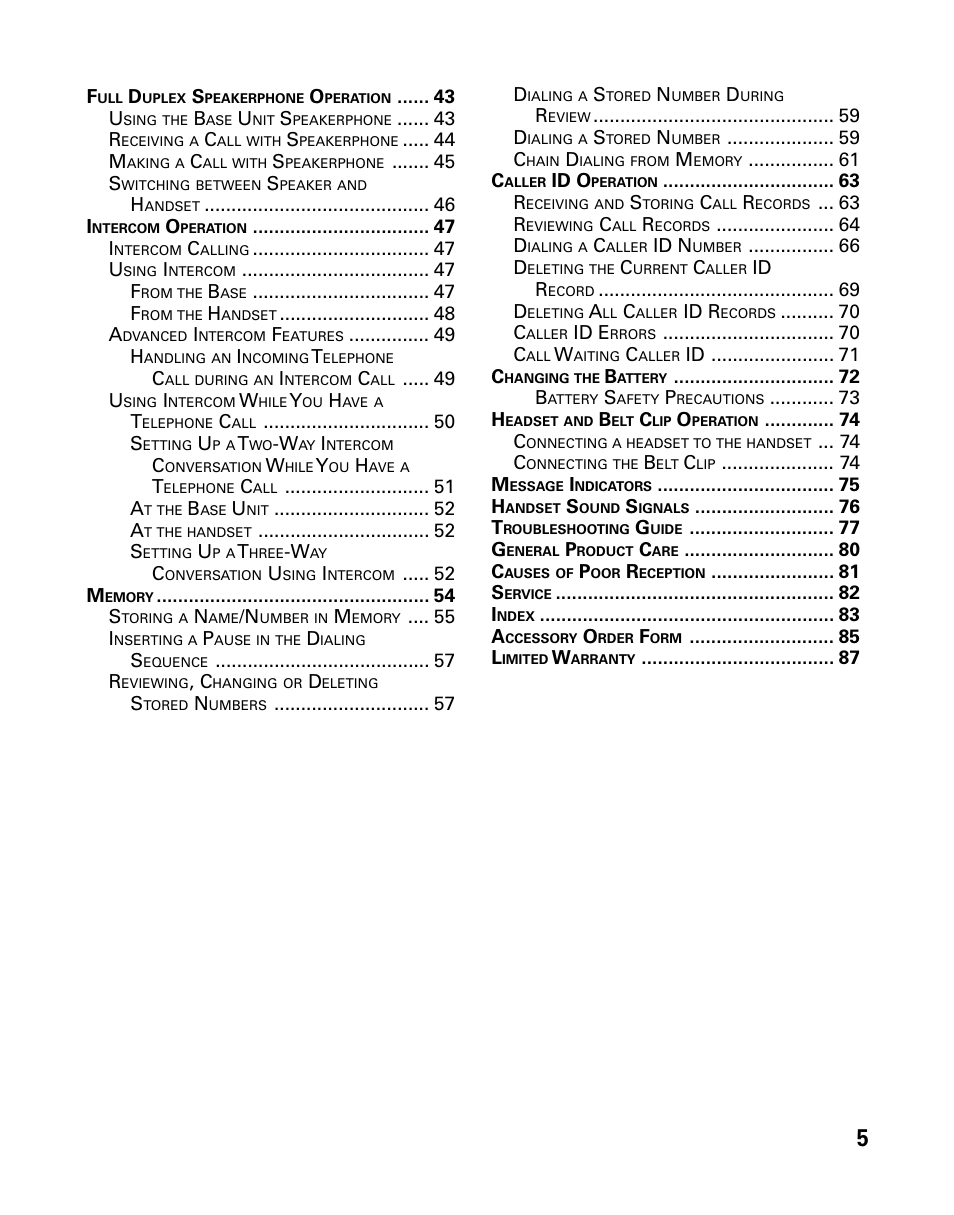 GE 26939 User Manual | Page 5 / 88