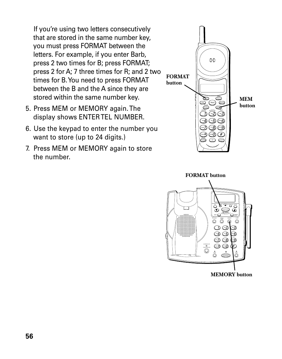 Mem button | GE 26939 User Manual | Page 56 / 88
