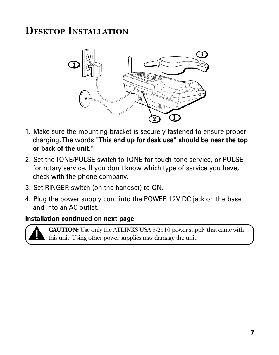 Desktop installation, Esktop, Nstallation | GE 26939 User Manual | Page 7 / 88