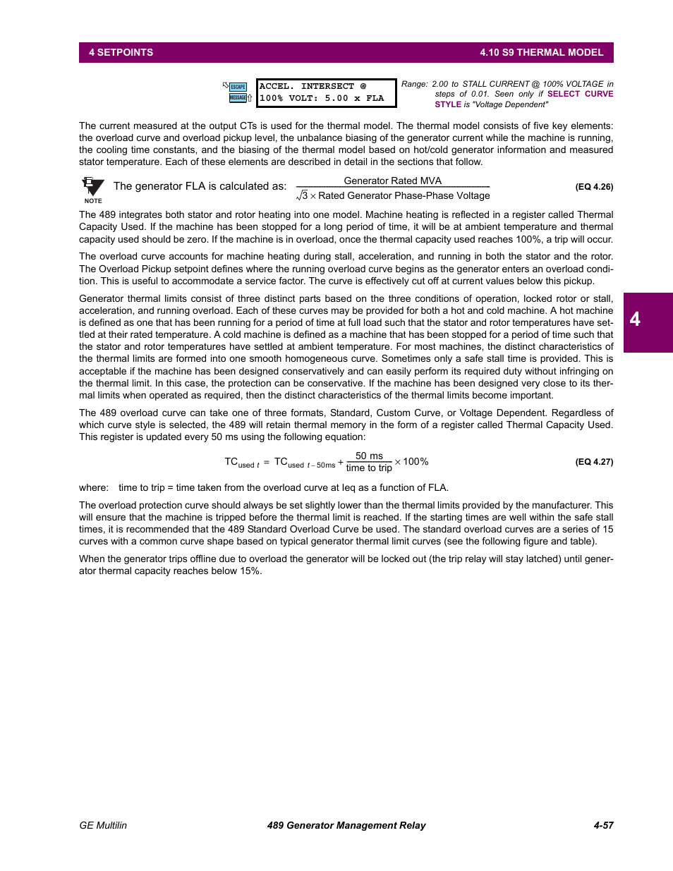 GE 489 User Manual | Page 107 / 259