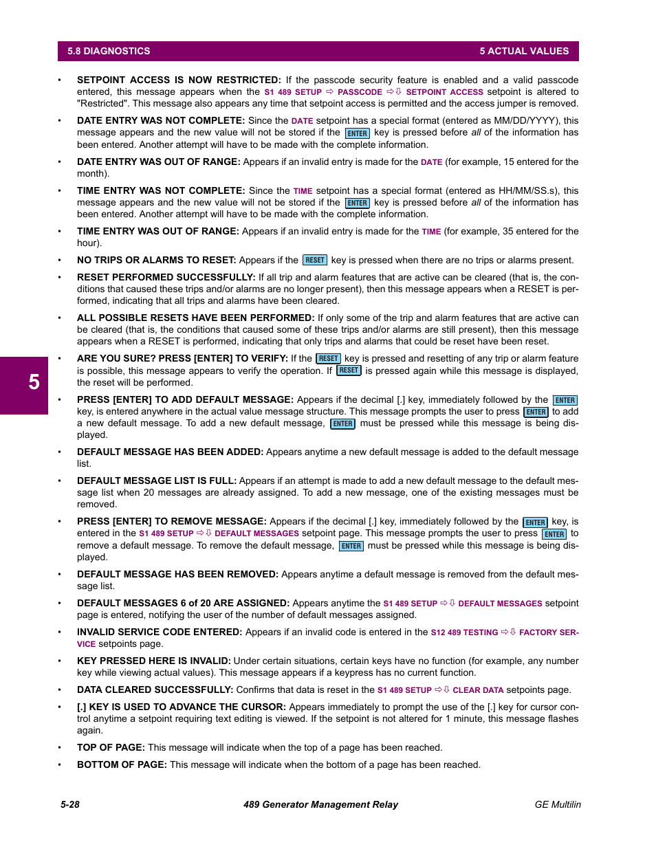 GE 489 User Manual | Page 160 / 259