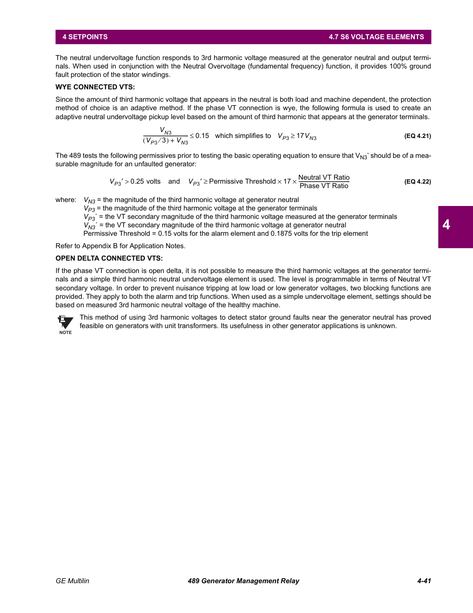 GE 489 User Manual | Page 91 / 259