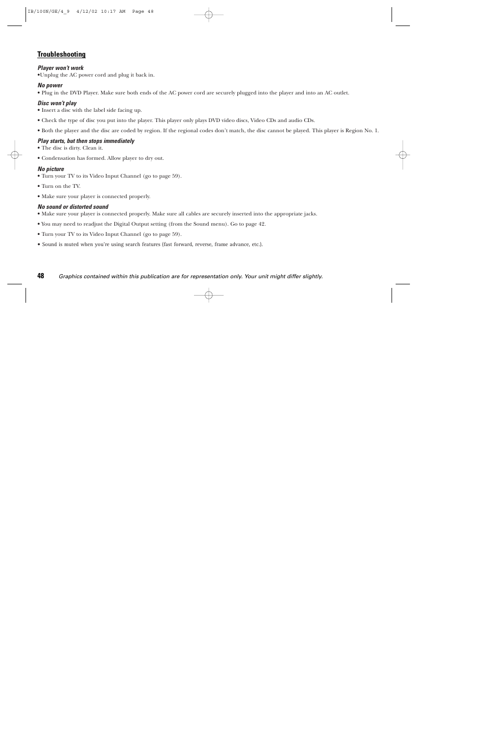 GE DGE100N User Manual | Page 50 / 68