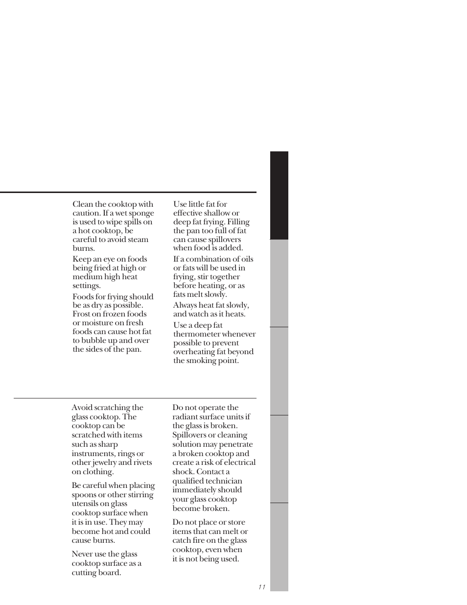 Radiant surface units, Radiant surface units , 12 | GE 164D3333P171 User Manual | Page 11 / 60