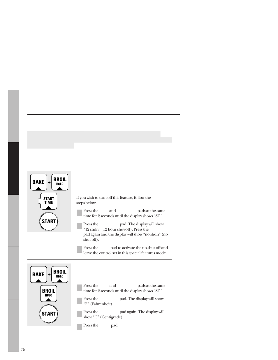 Special features of your oven control | GE 164D3333P171 User Manual | Page 18 / 60