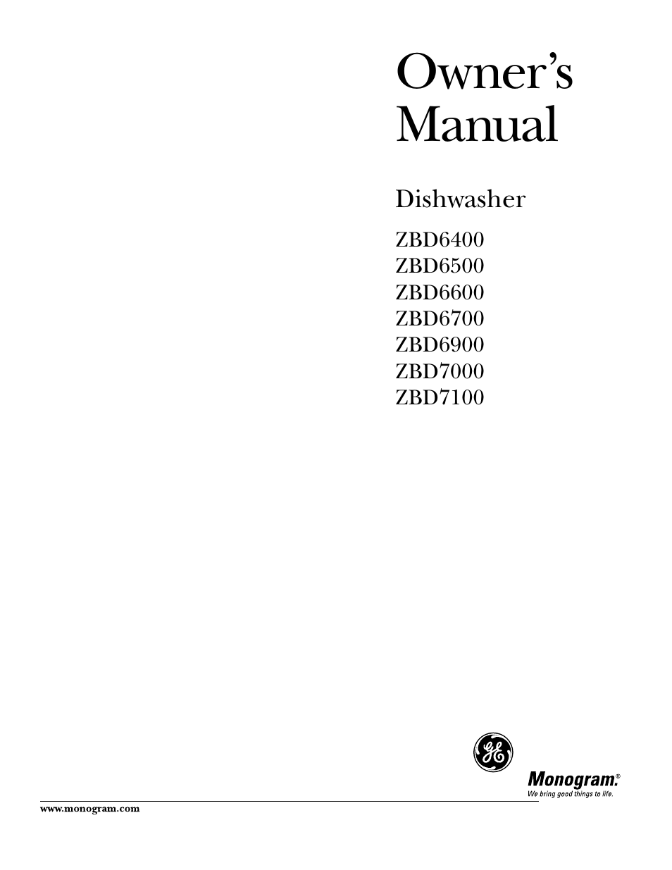 GE ZBD6900 User Manual | 32 pages