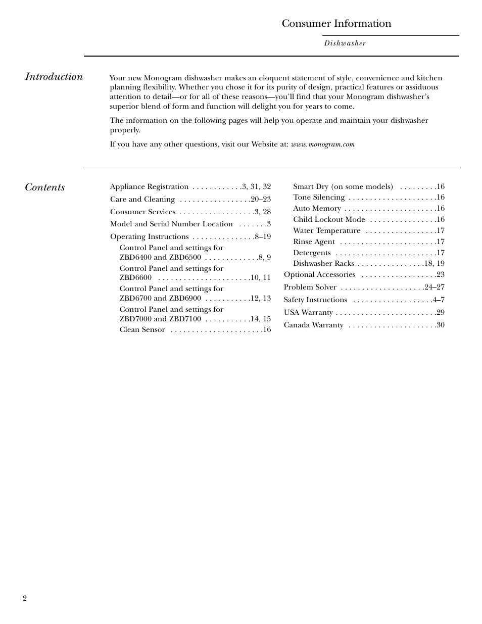GE ZBD6900 User Manual | Page 2 / 32