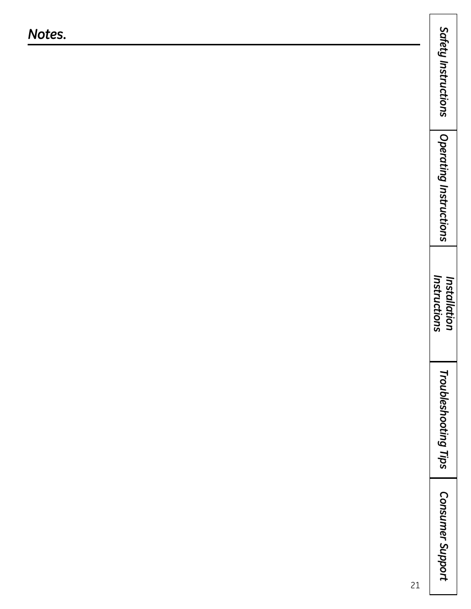 GE FUF12 User Manual | Page 21 / 60