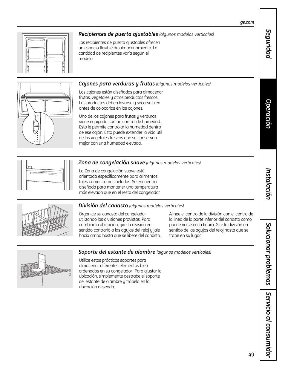 GE FUF12 User Manual | Page 49 / 60