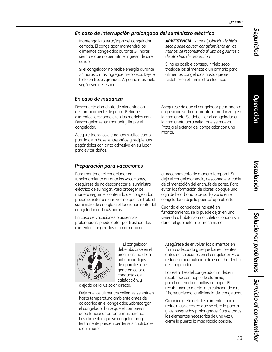 GE FUF12 User Manual | Page 53 / 60