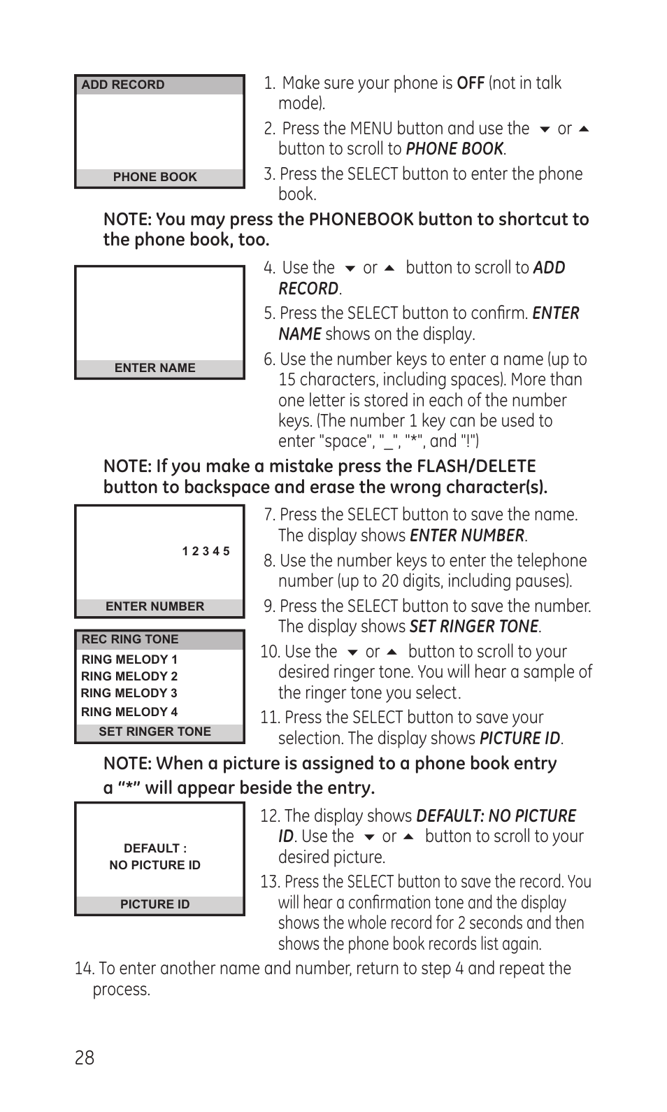 GE TC28041 Series User Manual | Page 28 / 46