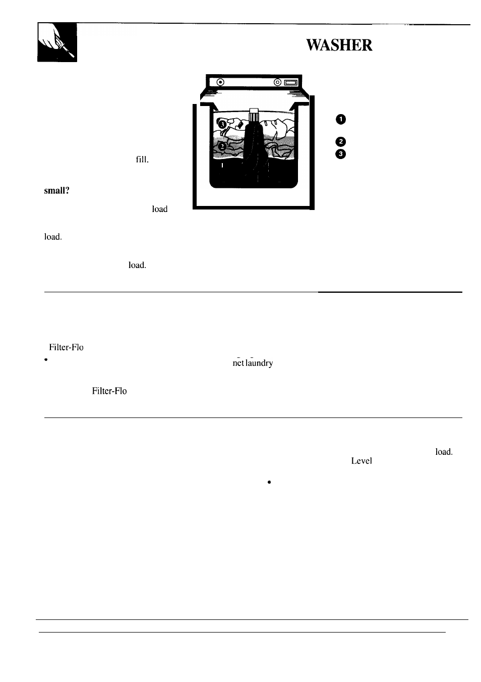 How to load your, The washer has started | GE MODEL WA7800R User Manual | Page 14 / 28