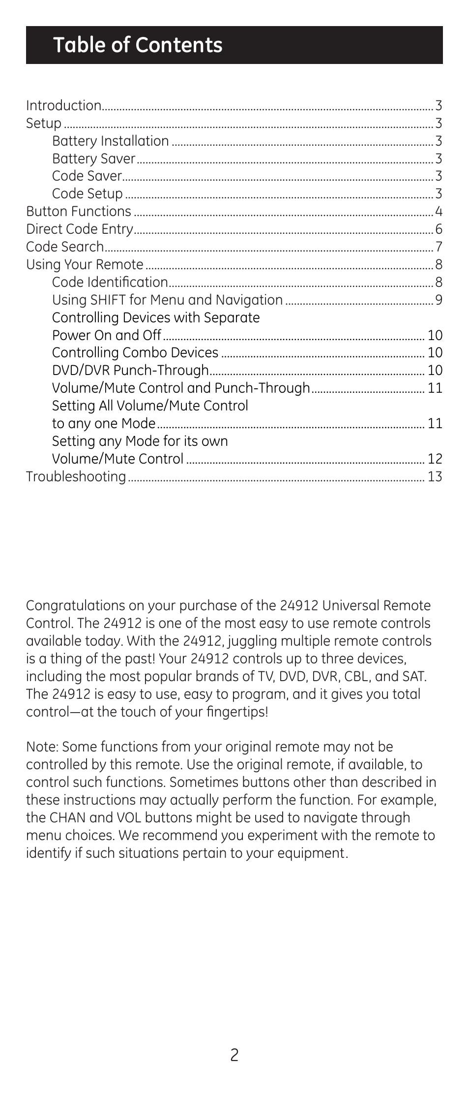 GE 20621 User Manual | Page 2 / 14