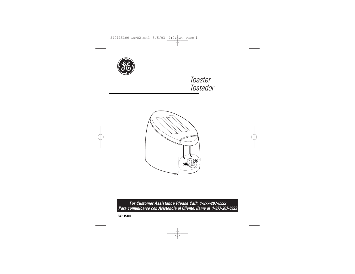 GE 840115100 User Manual | 11 pages