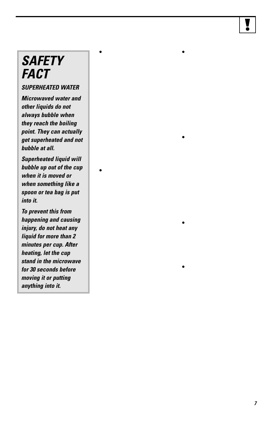 Safety fact | GE EMO3000 User Manual | Page 7 / 44