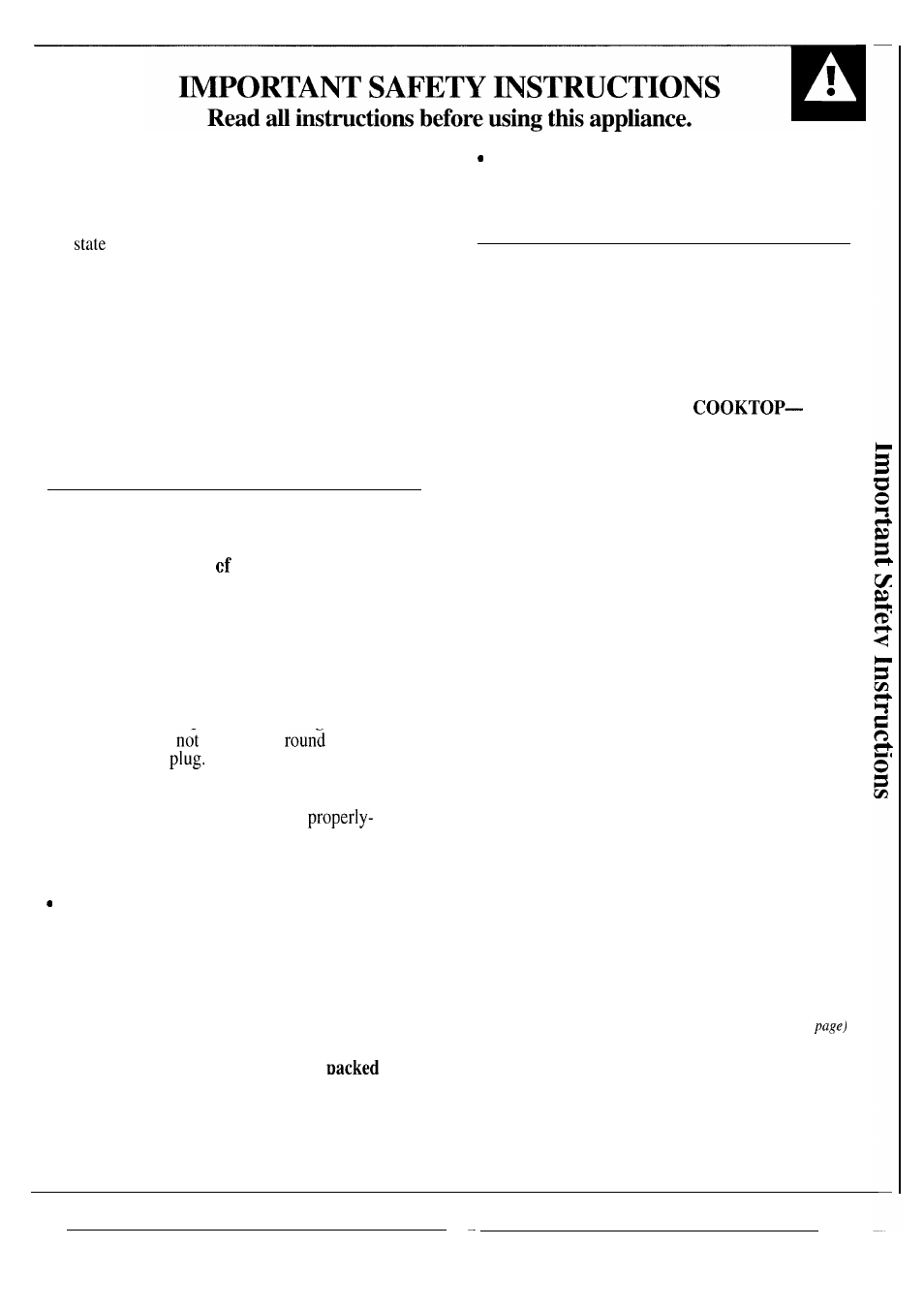When you get your cooktop, Using your cooktop | GE JGP623ER User Manual | Page 3 / 12