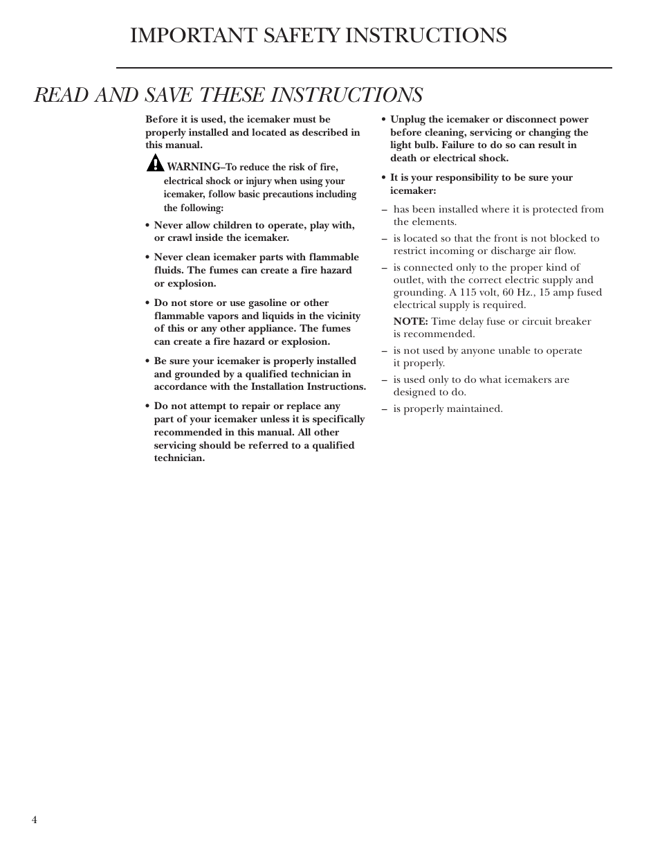 GE ZDIS15 User Manual | Page 4 / 24