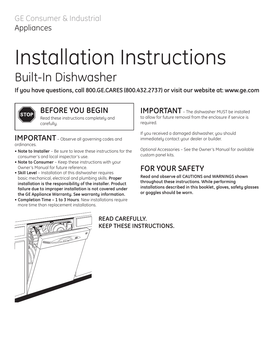 GE GLD6500LWW/CC/BB User Manual | 16 pages