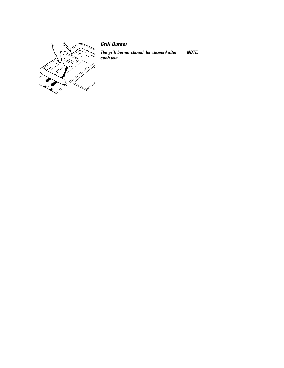 Grill burner, Grill cover, Grill grates | Vent grille and filter, Grill burner grill cover grill grates | GE JGP979 User Manual | Page 16 / 64